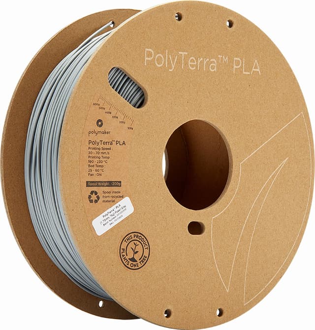 Polymaker PolyTerra PLA, Fossilgrau