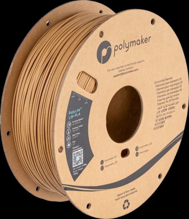Polymaker PolyLite LW-PLA, Holz