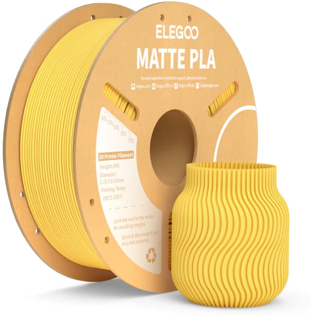 Elegoo PLA Matte, Sonnengelb