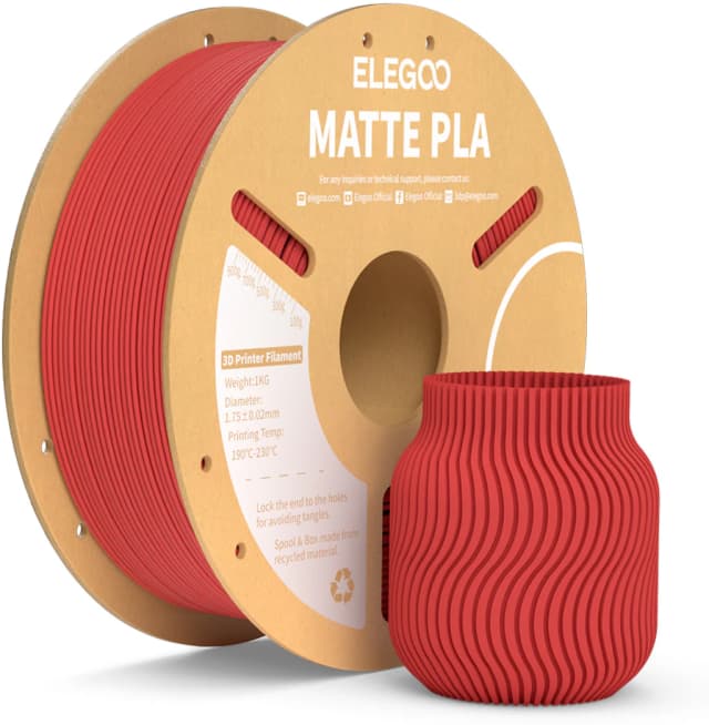 Elegoo PLA Matte, Rubinrot
