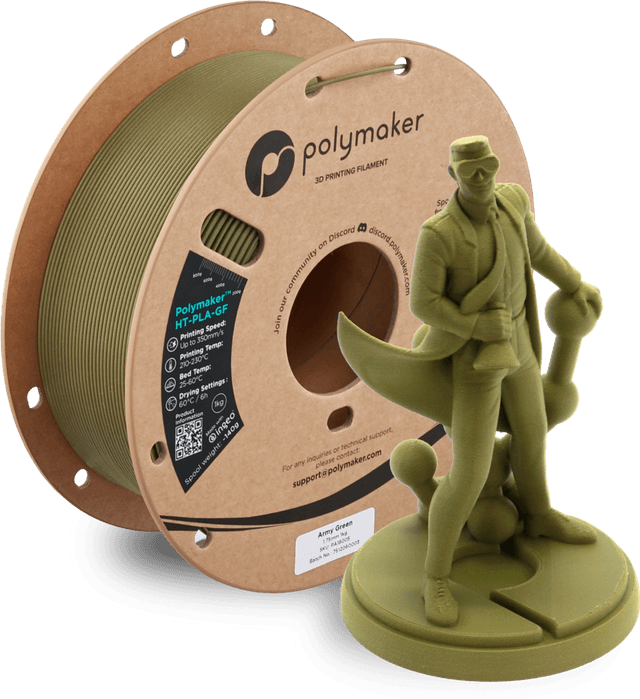 Polymaker HT-PLA-GF, Armeegrün