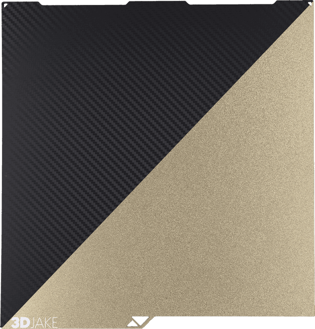 3DJAKE PET/PEI Bauplatte Carbon - 256 x 268 mm