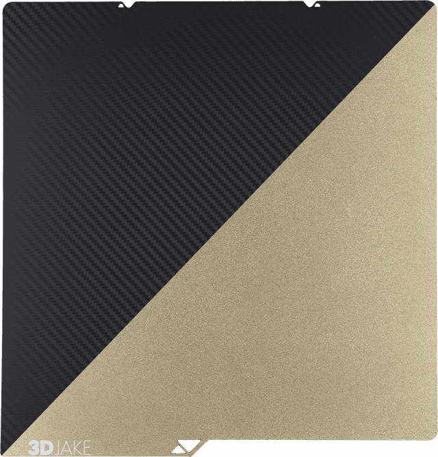 3DJAKE PET/PEI Bauplatte Carbon - 264 x 276 mm