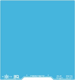BIQU Build Plate CryoGrip Pro Frostbite – Blue - 300 x 300 mm (Qidi Tech Plus4)