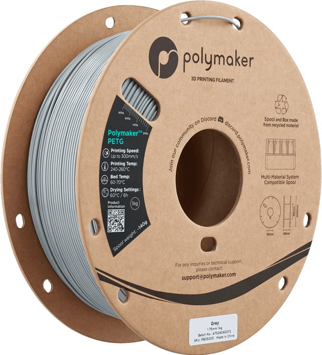 Polymaker PETG, Grau