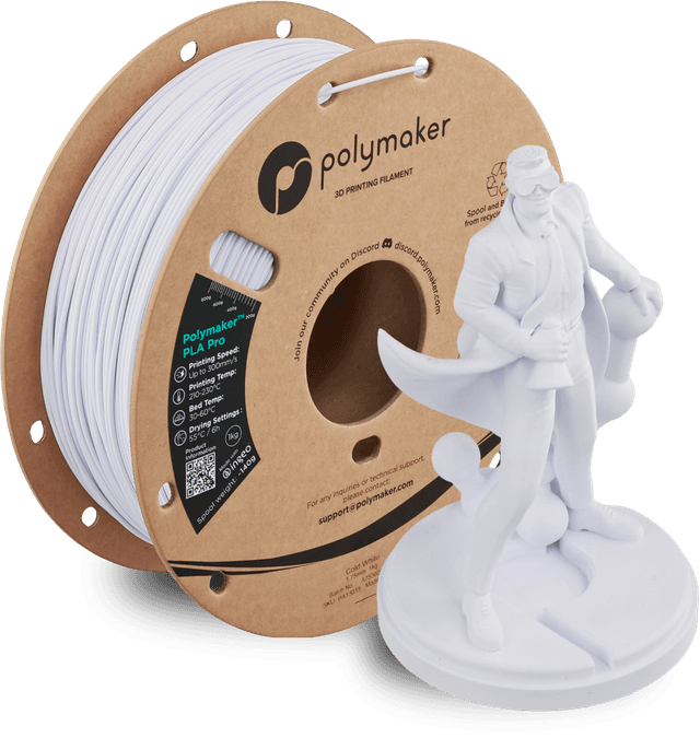Polymaker PLA Pro, Kaltweiß