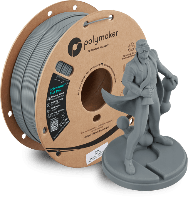 Polymaker PLA Pro, Grau