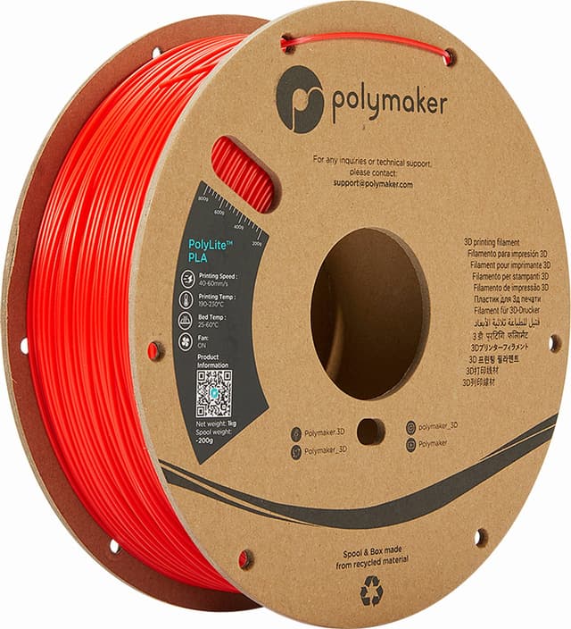 Polymaker PolyLite PLA, Rot