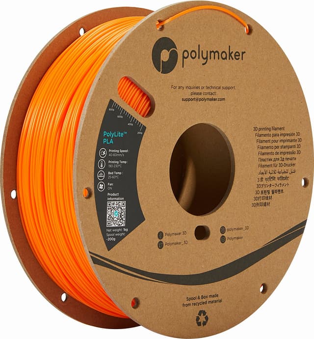 Polymaker PolyLite PLA, Orange