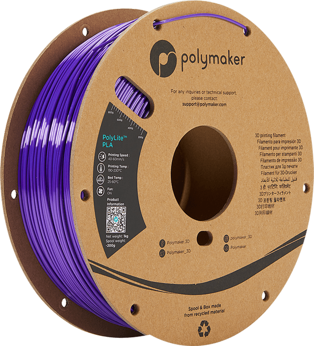 Polymaker PolyLite Silk PLA, Violett