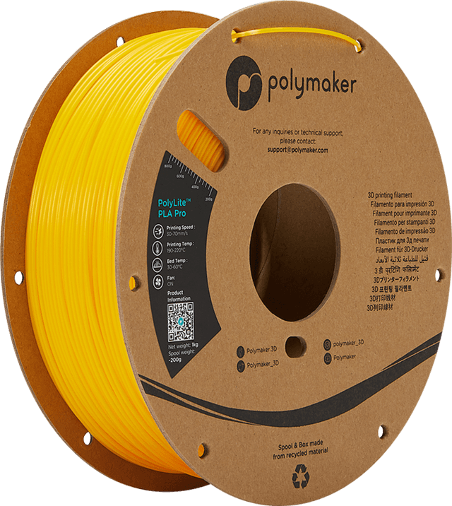 Polymaker PolyLite PLA Pro, Gelb