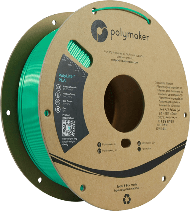 Polymaker PolyLite Silk PLA, Grün