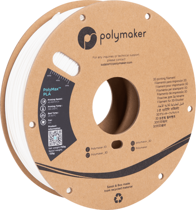 Polymaker PolyMax PLA, Weiß