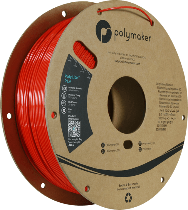 Polymaker PolyLite Silk PLA, Rot