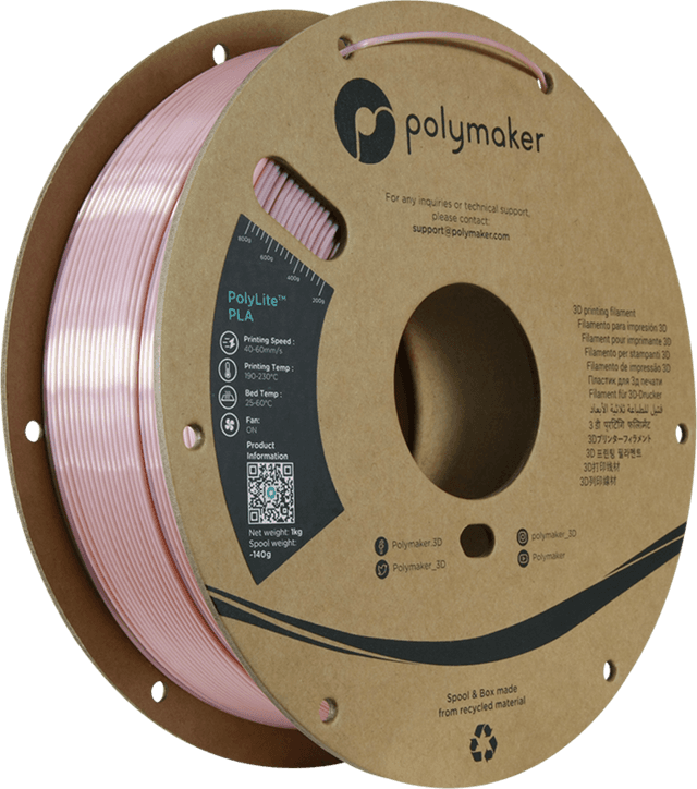 Polymaker PolyLite Silk PLA, Roségold