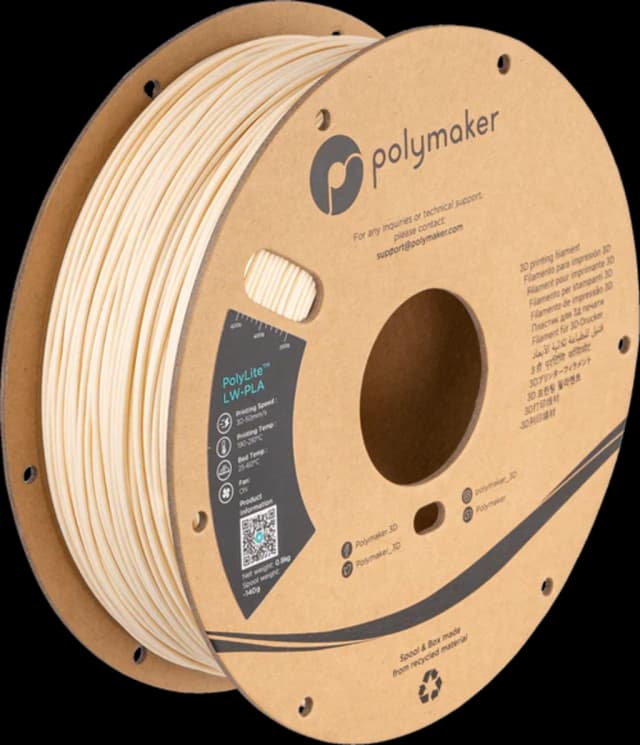 Polymaker PolyLite LW-PLA, Weiß