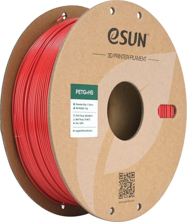 eSUN PETG+HS, Feuerrot