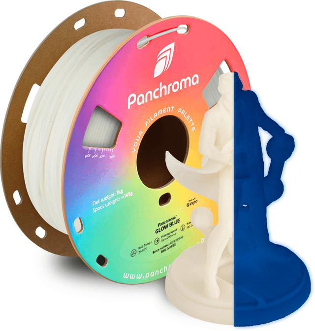 Polymaker Panchroma PLA Glow, Blau