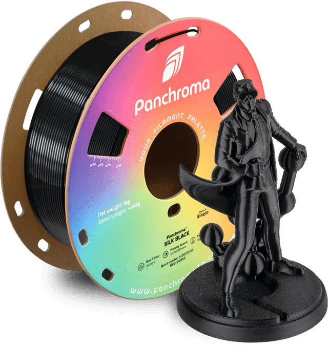 Polymaker Panchroma PLA Silk, Schwarz