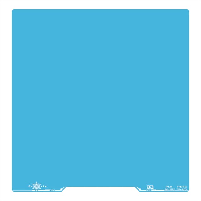 BIQU Build Plate CryoGrip Pro Frostbite – Blue - 356 x 356 mm