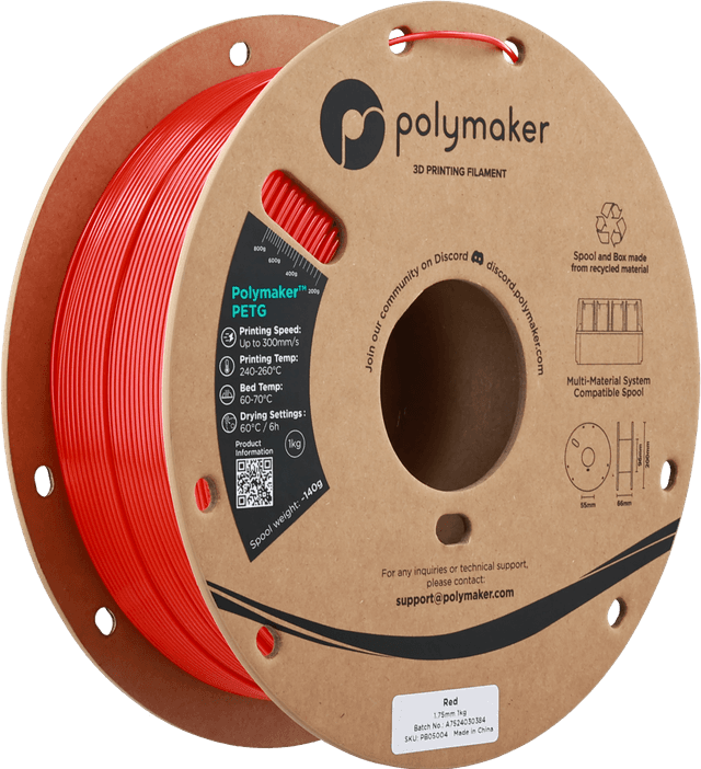 Polymaker PETG, Rot