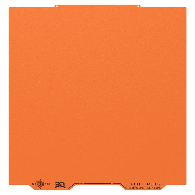 BIQU Build Plate CryoGrip Pro Frostbite – Orange - 365 x 380,75 mm