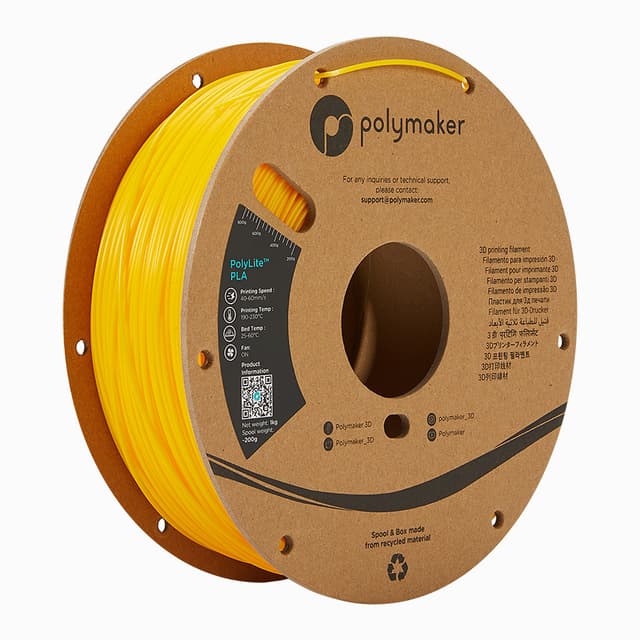 Polymaker PolyLite PLA, Gelb