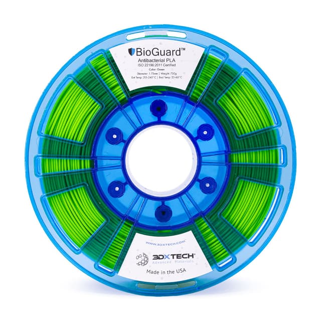 3DXTech BioGuard Antibacterial PLA, Grün